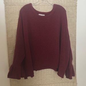 Plush Bell Sleeved sweater